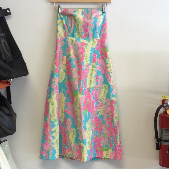 Lilly Pulitzer Dresses & Skirts - Lilly Pulitzer Strapless Floral Dress